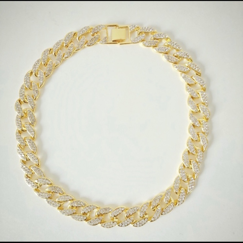 Diamond cuban link chain